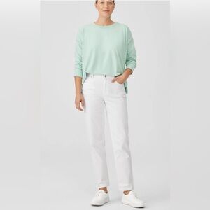 Eileen Fisher Organic Cotton Denim High-Waisted Jean